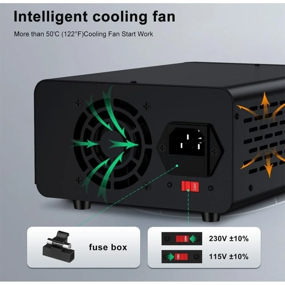 Best WANPTEK DC Bench Power Supply 30V 10A Regulated Variable Lab‎ with Memory